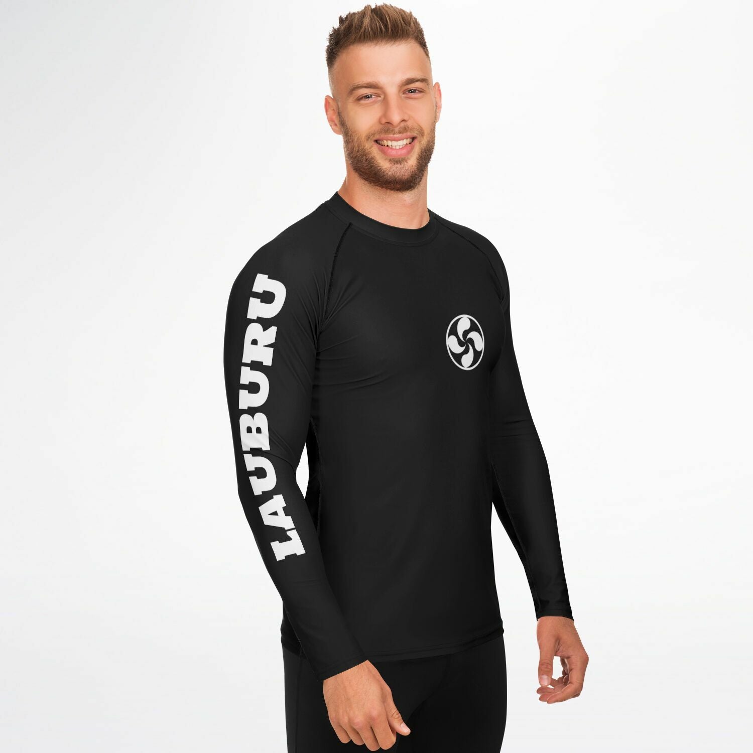 Men's Rashguard - Black — Lauburu Grappling (Image 5)