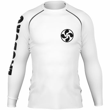 Men's Rashguard - White — Lauburu Grappling (Image 1)