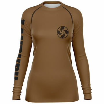 Women's Rashguard - Brown — Lauburu Grappling (Image 1)