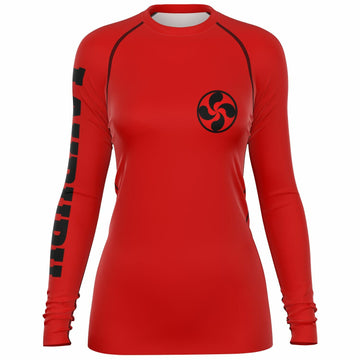 Women Rashguard - Red — Lauburu Grappling (Image 1)