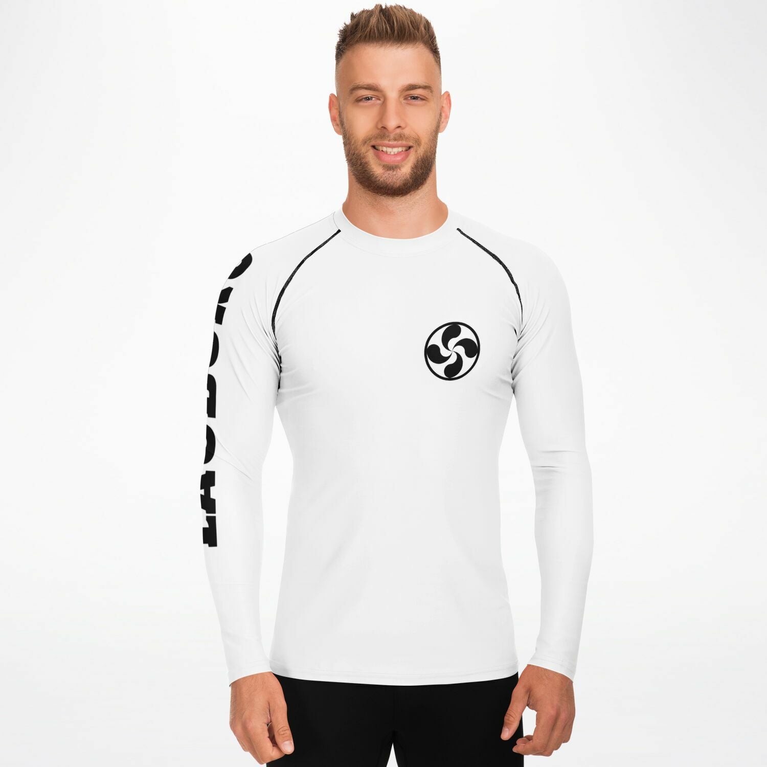 Men's Rashguard - White — Lauburu Grappling (Image 3)
