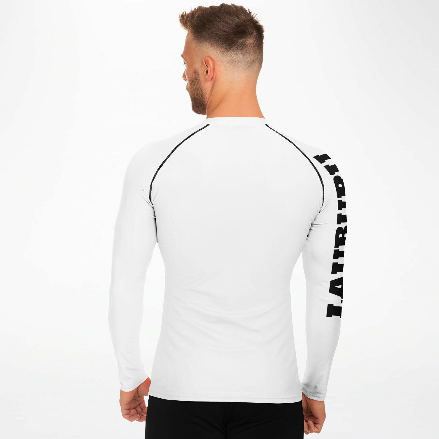 Men's Rashguard - White — Lauburu Grappling (Image 4)